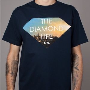 NWT Diamond Supply NYC Navy blue tshirt size XL